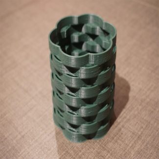 Basket weave vase 3D print model