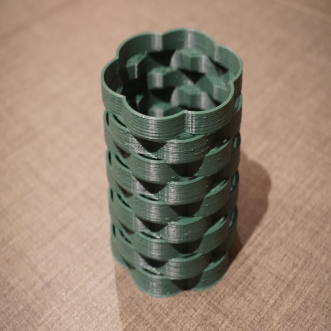 Basket weave vase 3D print model
