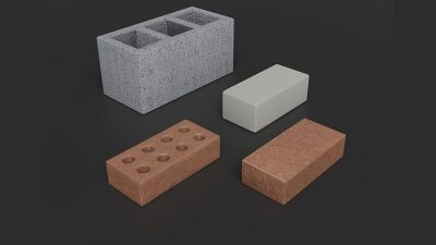 Brick modular kit Lowpoly 3D Model Files