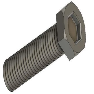 LH UNC 3A BOLT 3D print model