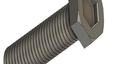 LH UNC 3A BOLT 3D print model