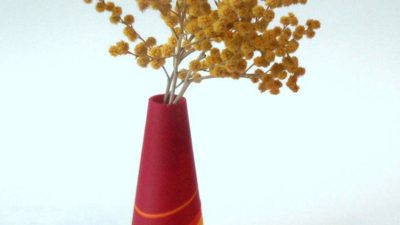 Red vase 3D print model