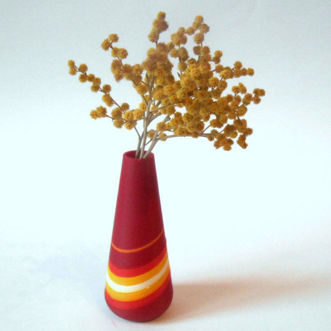Red vase 3D print model