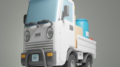 Suzuki Carry Kei Truck 3D print model