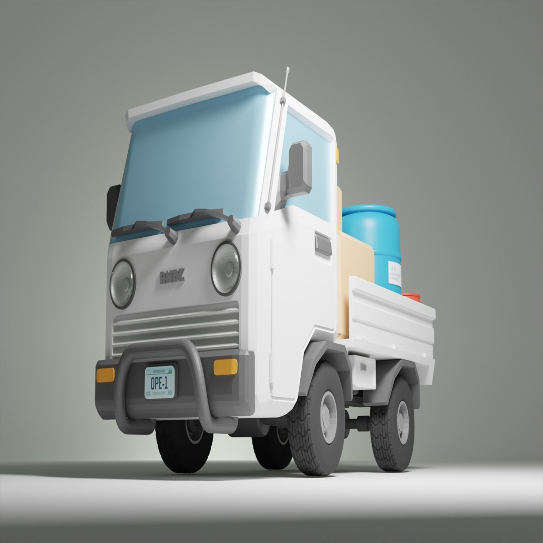 Suzuki Carry Kei Truck 3D print model