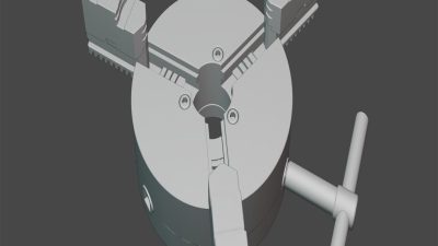 Three jaw chuck 3D print model