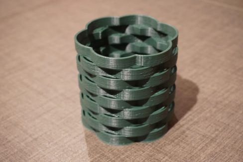 Basket weave vase 3D print model