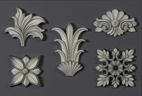 Ornament Brushes … 3D Model Files