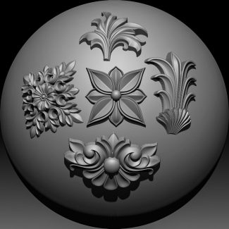 Ornament Brushes … 3D Model Files
