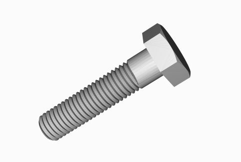 Hex Bolt 3D print model
