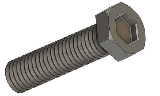 LH UNC 3A BOLT 3D print model
