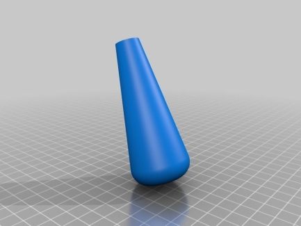 Red vase 3D print model