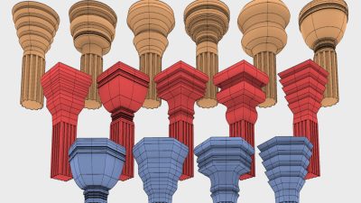 simple 3d column capital Free 3D print model
