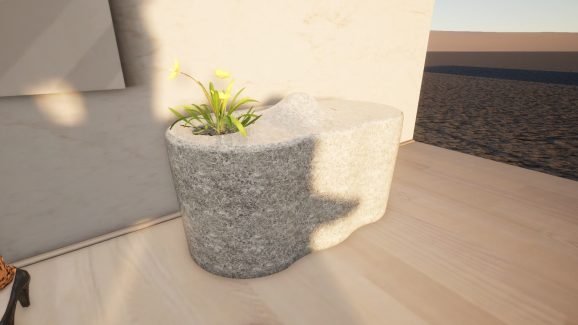 Stone Bench Pot 3D print model