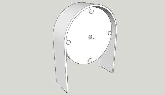 Table Clock Printable 3D Model Files