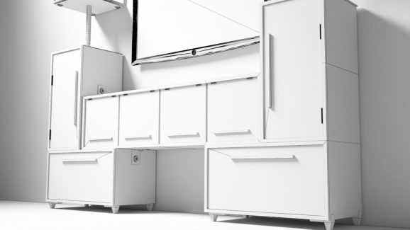 Tetris Sideboard 3D print model