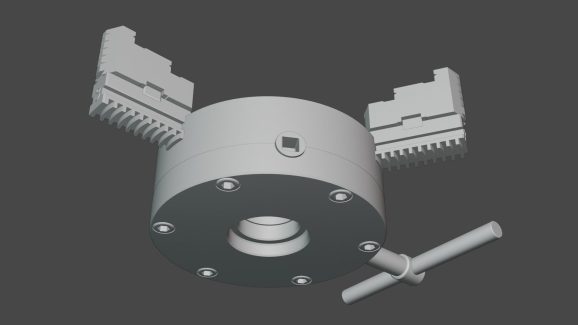 Three jaw chuck 3D print model
