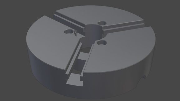 Three jaw chuck 3D print model