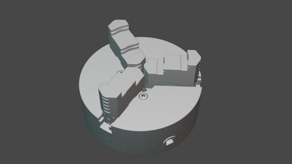 Three jaw chuck 3D print model