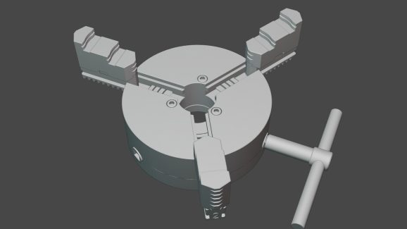 Three jaw chuck 3D print model