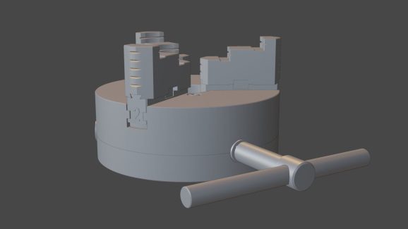 Three jaw chuck 3D print model