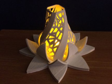 3D printed lotus flower lamp 3D print model