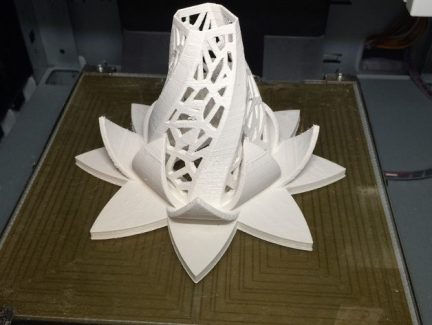 3D printed lotus flower lamp 3D print model