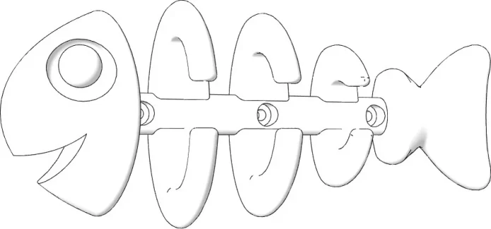Fish Bone Wall Hanger