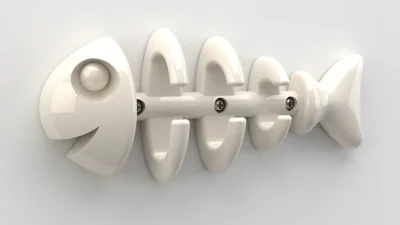 Fish Bone Wall Hanger