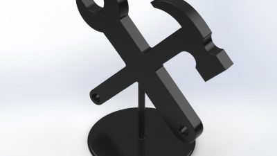 Hammer and Wrench key figure 3D print model
