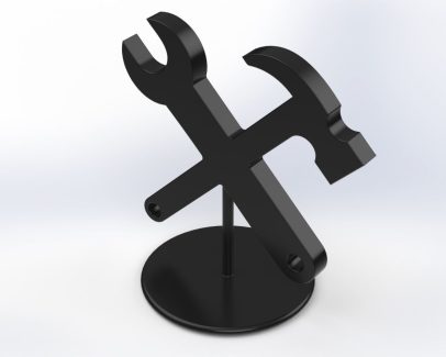 Hammer and Wrench key figure 3D print model