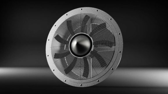 Industrial fan 3D print model
