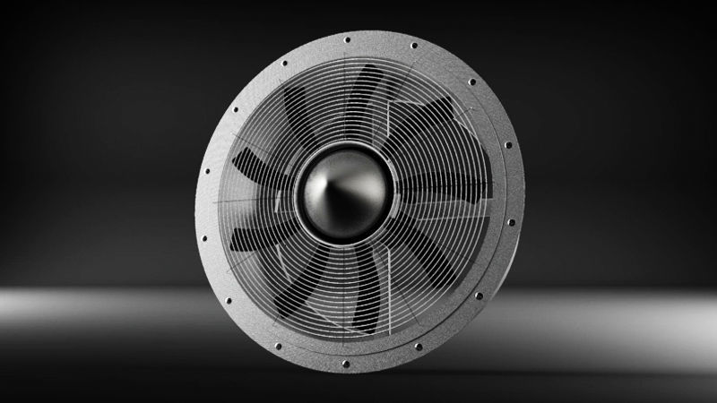 Industrial fan 3D print model