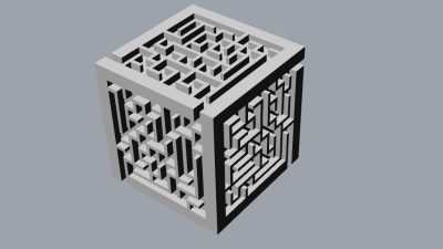 maze box 3D print model
