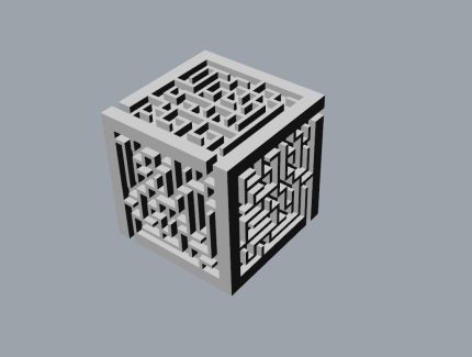 maze box 3D print model