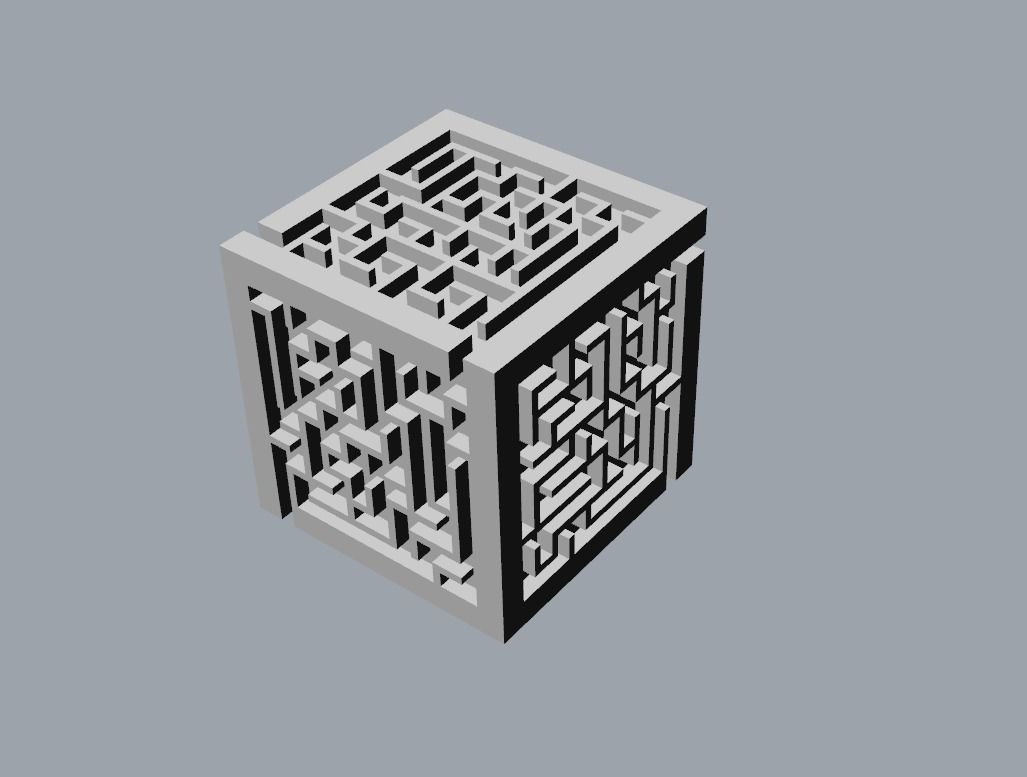 maze box 3D print model