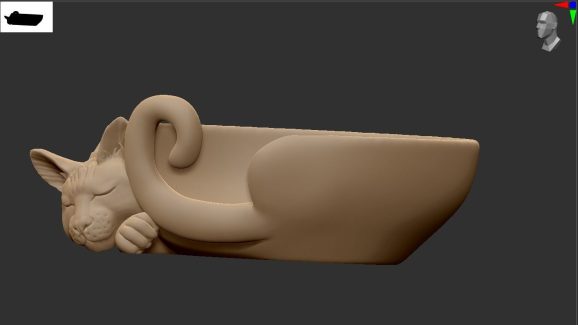Plate cat 3D print model