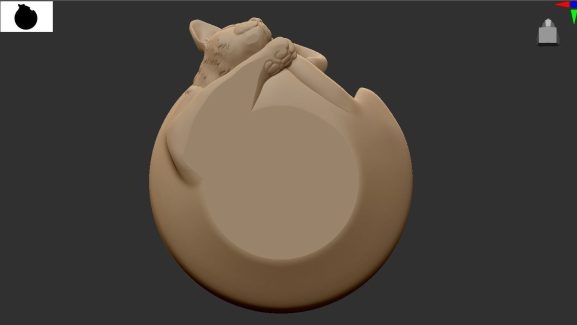 Plate cat 3D print model