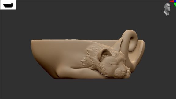 Plate cat 3D print model