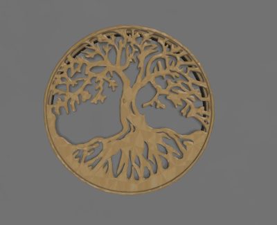 Tree Yggdrasil Cup Coaster and Symbol 3D print model