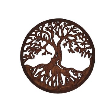 Tree Yggdrasil Cup Coaster and Symbol 3D print model