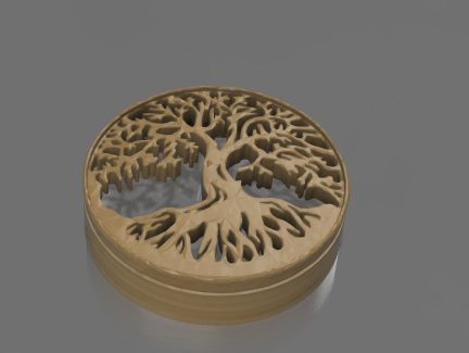 Tree Yggdrasil Cup Coaster and Symbol 3D print model